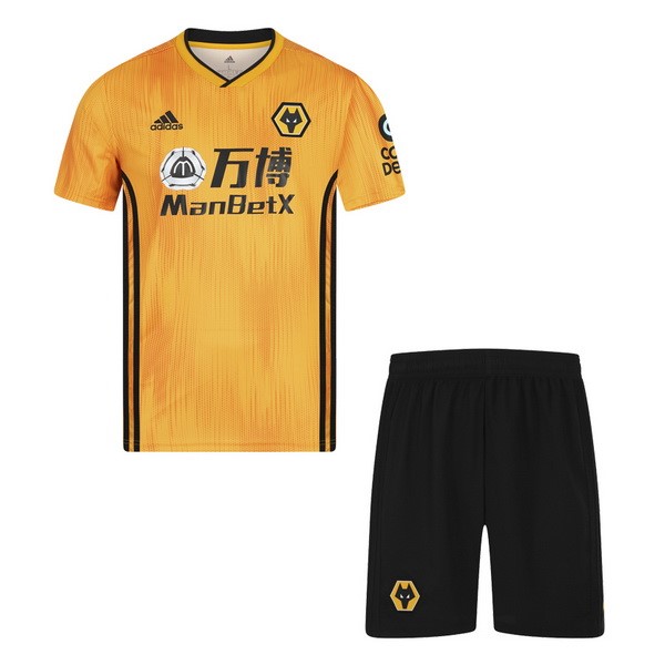 Camiseta Wolves 1ª Niño 2019-2020 Amarillo